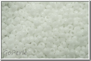 RR-15-0402, MIYUKI Rocailles, 15/0, white, op., 5g
