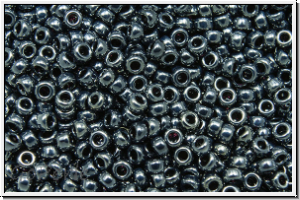 RR-15-0451, MIYUKI Rocailles, 15/0, hematite, met., 5g