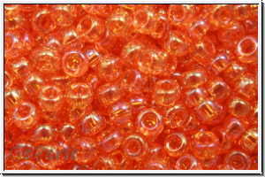 RR-11-0253, MIYUKI Rocailles, 11/0, orange, trans., AB, 10g