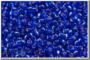 R-15-0028, TOHO Rocailles, 15/0, cobalt, trans., silver-ld., 5g