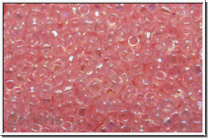 R-15-0171, TOHO Rocailles, 15/0, pink (dyed), ballerina, trans., AB, 5g
