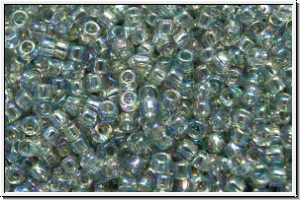 R-15-0176, TOHO Rocailles, 15/0, black diamond, trans., AB, 5g