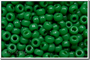 RR-08-0411, MIYUKI Rocailles, 08/0, green, op., 10g