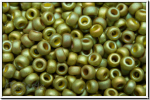 RR-11-2033, MIYUKI Rocailles, 11/0, olivine, lt., met., matte, 10g