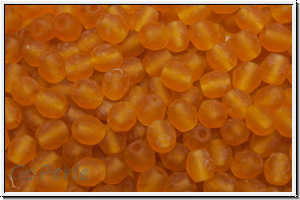B�hm. Glasschliffperle, feuerpol., 4mm, topaz, trans., matte, 50 Stk.