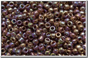 R-15-0406, TOHO Rocailles, 15/0, oxblood, op., AB, 5g