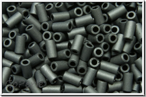 TBU-1-0611, TOHO Bugle 1", 3mm, charcoal, matte, 10g