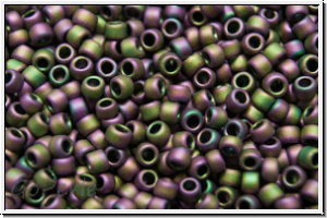 R-15-0709, TOHO Rocailles, 15/0, violet, met., iris., matte, 5g