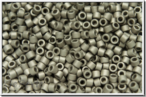 DB0321, MIYUKI Delica, 11/0, steel, met., matte, 5g
