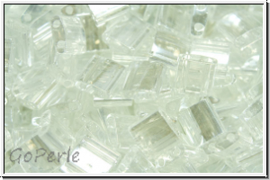TL-0160, MIYUKI Tila Beads, crystal, trans., luster, 60 Stk.