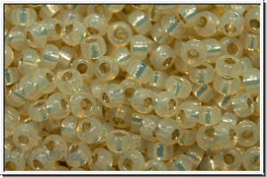 RR-11-0577, MIYUKI Rocailles, 11/0, cream, opal, silver-ld., 10g