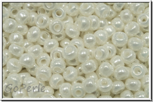 RR-08-0591, MIYUKI Rocailles, 08/0, pearl, ceylon, 10g