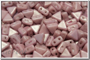KHEOPS� PAR PUCA�, 6x5mm, white, op., rose marbled, 50 Stk.