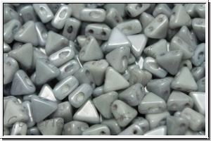KHEOPS� PAR PUCA�, 6x5mm, white, op., blue/grey marbled, 50 Stk.
