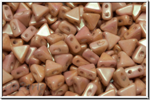 KHEOPS� PAR PUCA�, 6x5mm, white, op., rose gold luster, 50 Stk.