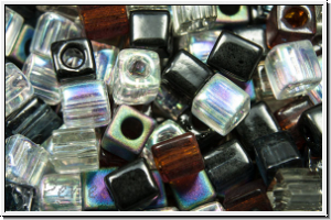 SB-03-Mix-b13, MIYUKI Squares, 3mm, Mix "Pebblestone", 10g