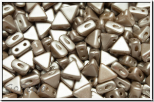 KHEOPS� PAR PUCA�, 6x5mm, white, alabaster, lt. brown pastel, 50 Stk.