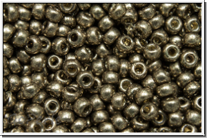 RR-11-4222, MIYUKI Rocailles, 11/0, pewter, galv., duracoat, 5g