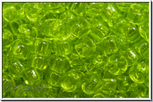 R-08-0004, TOHO Rocailles, 08/0, green, lime, trans., 10g