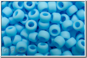 R-08-0043f, TOHO Rocailles, 08/0, blue turquoise, op., matte, 10g