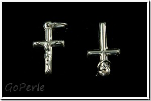 Anh�nger "Kreuz", 20x12mm, silberfb., 925er Silber, 1 Stk.