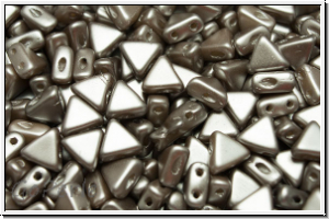 KHEOPS� PAR PUCA�, 6x5mm, white, alabaster, grey pastel, 50 Stk.