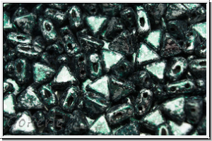 KHEOPS� PAR PUCA�, 6x5mm, black, op., green, tweedy, 50 Stk.