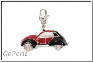 Rico Design Big Charms, Auto "Ente", rot/schwarz, 1 Stk.