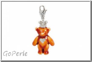Rico Design Big Charms, "Teddy", klein, braun, 1 Stk.