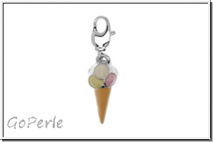 Rico Design Charm "Eiswaffel", bunt, 1 Stk.