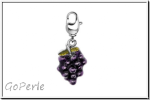 Rico Design Charm "Trauben", violett, 1 Stk.