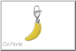 Rico Design Charm "Banane", gelb, 1 Stk.
