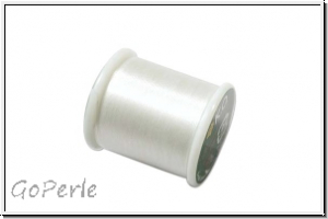 K.O. Beading Thread, F�delgarn, white, 1 Spule