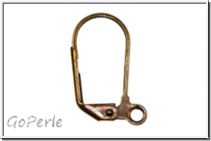 Klappbrisur "einfach" TRINITY BRASS, 15x10mm, antikmessingfb., Messing, 1 Paar