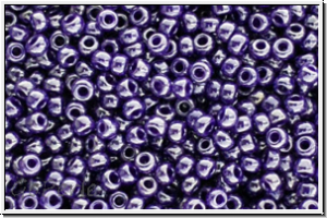 RR-11-0434, MIYUKI Rocailles, 11/0, blue, purplish, op., luster, 10g