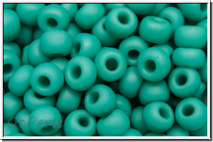RR-06-0412f, MIYUKI Rocailles, 06/0, turquoise, op., matte, 10g