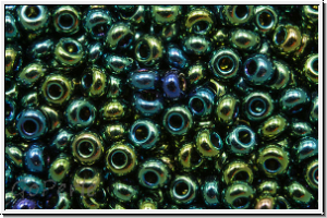 b�hm. Rocailles, 09/0, green, met., iris., 10g
