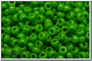 RR-11-0411, MIYUKI Rocailles 11/0, green, op., 10g