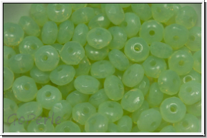 b�hm. Schliffperle, Donut, 2x3mm, chrysolite, opal, 30 Stk.