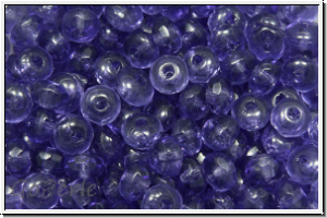 b�hm. Schliffperle, Donut, 2x3mm, tanzanite, trans., 30 Stk.