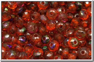b�hm. Schliffperle, Donut, 2x3mm, topaz, trans., azuro, 30 Stk.