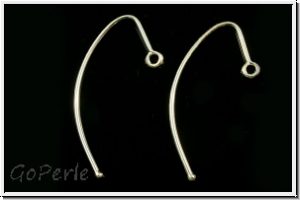 Ohrhaken "Long", 29x17x0,8mm, silberfb., 925er Silber, 1 Paar
