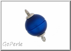 Magnetverschluss "Polaris", Acryl, rhodium plated, aqua, 12mm, 1 Stk.