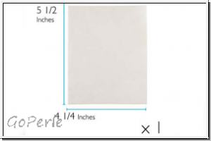 Lacy�s Stiff Stuff, 10,8 x 14 cm, (4,25 x 5,5 inch), white, 1 Stk.