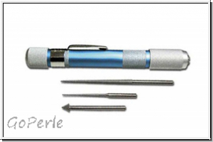 Perlenfeilen "Deluxe", diamantbeschichtet, 3 Spitzen, 1 Set