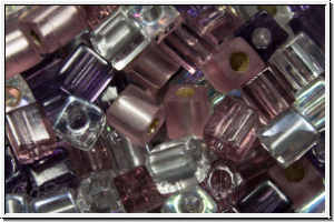 SB-03-Mix-b01, MIYUKI Squares, 3mm, Mix "Lilacs", 10g