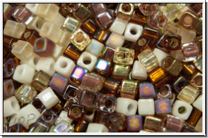 SBS-18-MIX-02, MIYUKI Squares, 1,8mm, "Golden Grains", 5g