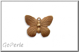Anh�nger "Schmetterling" VINTAJ, 15x19mm, antikmessingfb., Messing, 1 Stk.