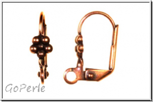 Klappbrisur "Daisy" TRINITY BRASS, 16x11m, antikkupferfb., Messing, 1 Paar