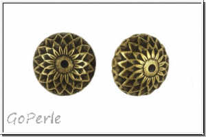 Perlenkappe (-cone) "Acorn", 5x13mm, antikmessingfb., Messing, 1 Stk.